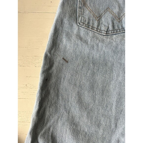Vtg Wrangler Womens 3/32 Cowboy Cut Straight Leg Western Light Wash Denim Jeans - Picture 4 of 6
